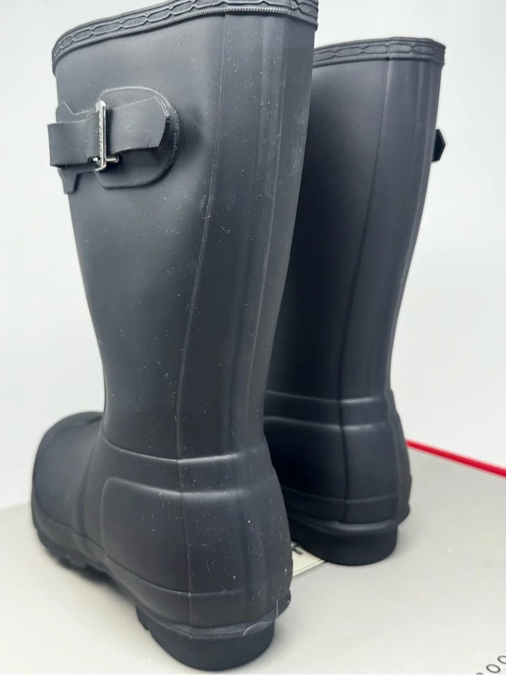 HUNTER | NEW Original Short Black Mid-Calf Waterproof Rain Boots Women’s Size 8 - Picture 6 of 13